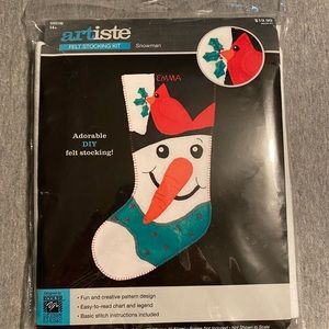 New Felt Snowman ⛄️ stocking kit